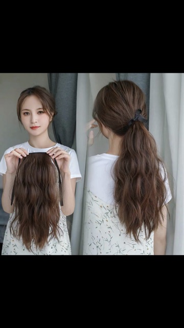 Tóc Giả Cột Xù 50Cm Cao Cấp Ảnh Thật