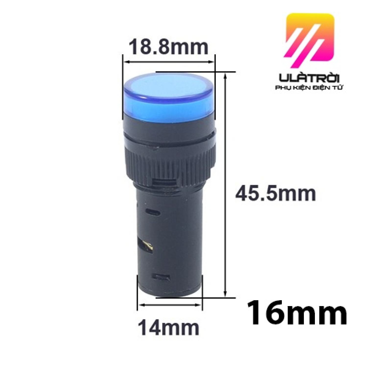 Đèn báo pha tủ điện Phi 16 220V