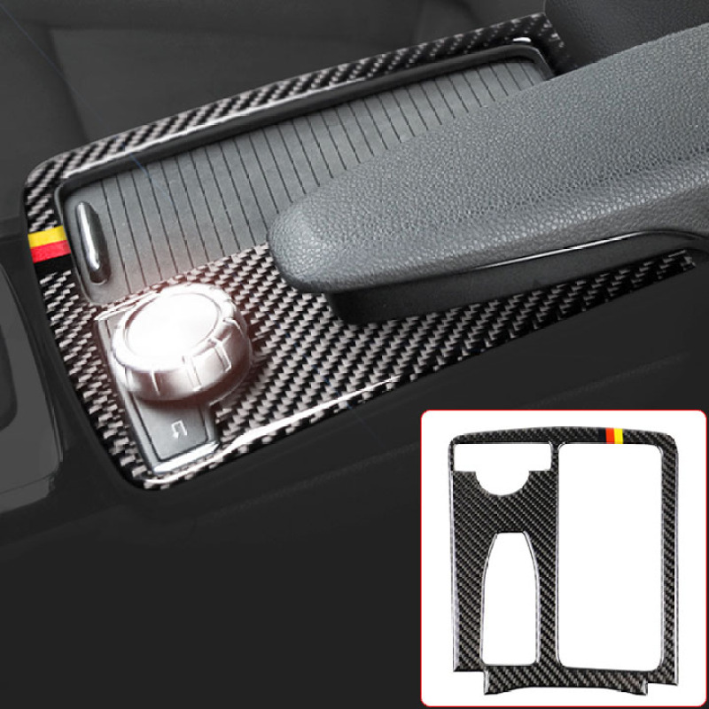 Miếng dán Carbon dán Trang Trí khung Điều Khiển Tay Vịn Cho xe Mercedes-Benz W204