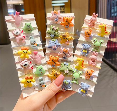 (NHiều mẫu) Set 10 dây buộc tóc cho bé gái - Dây buộc tóc trẻ em