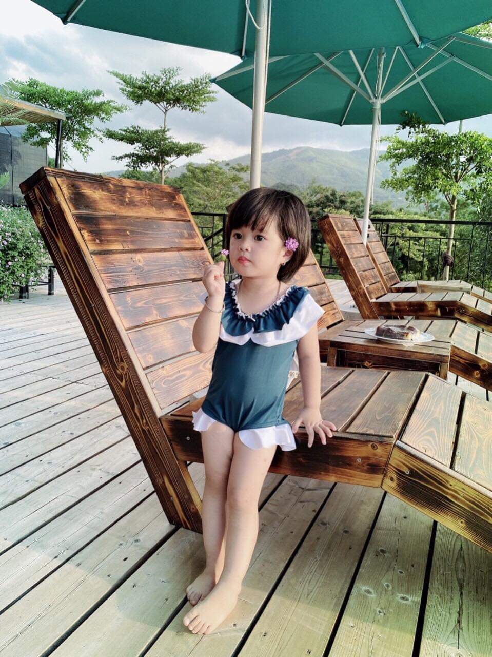 Bikini cho bé gái đi bơi- Đồ bơi cho bé gái 8-20kg - mẫu bèo trước