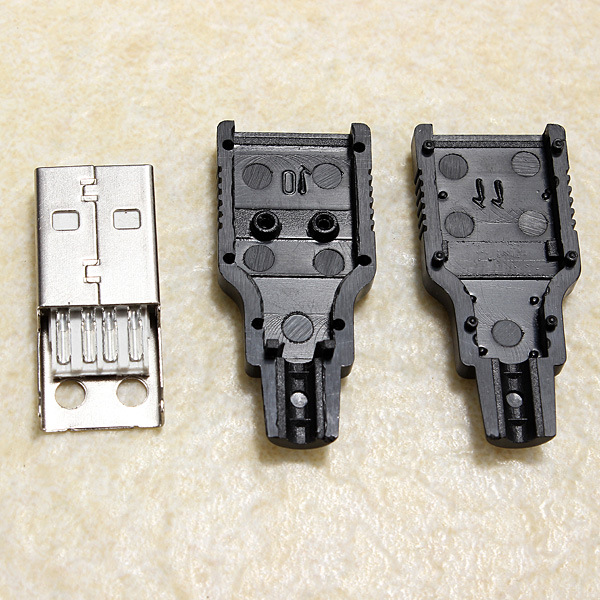 Combo 2 hoặc 5 Jack Đực USB tự hàn