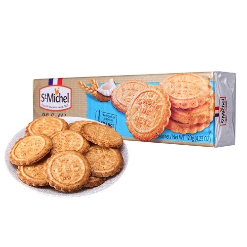 Bánh qui bơ dừa St Michel Sablés 120g