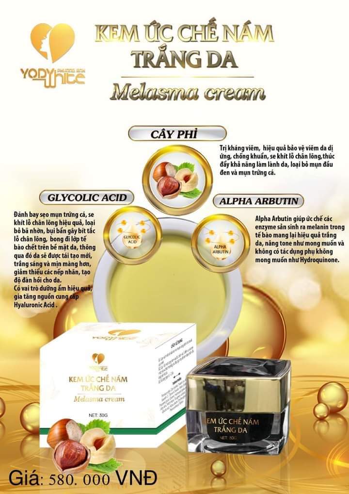 Kem ức chế nám trắng da phương anh