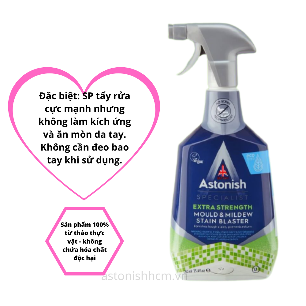 Bình xịt tẩy nấm mốc Astonish C1120 750ml