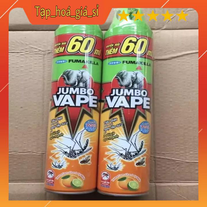 Bình Xịt Muỗi Jumbo  Hương Cam Chanh (600ml)