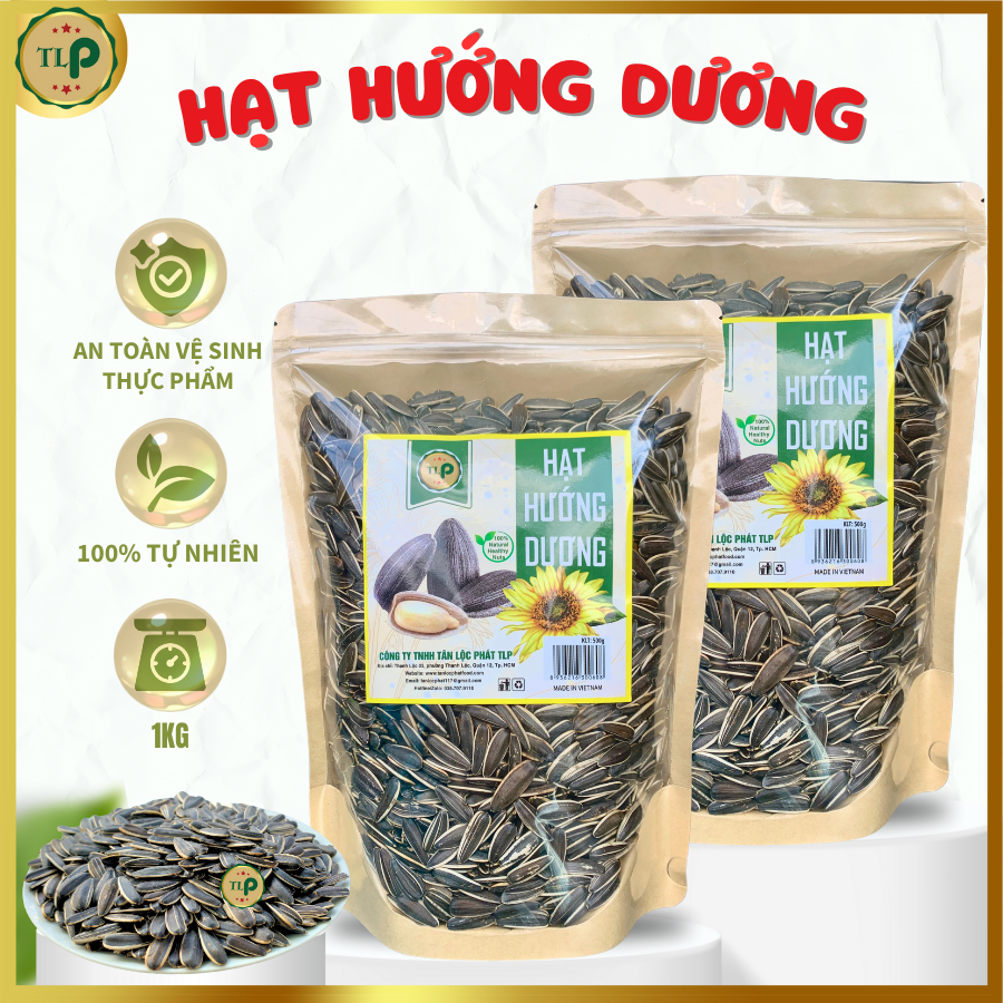 Hạt hướng dương tân lộc phát combo 1kg - mỗi bịch 500g
