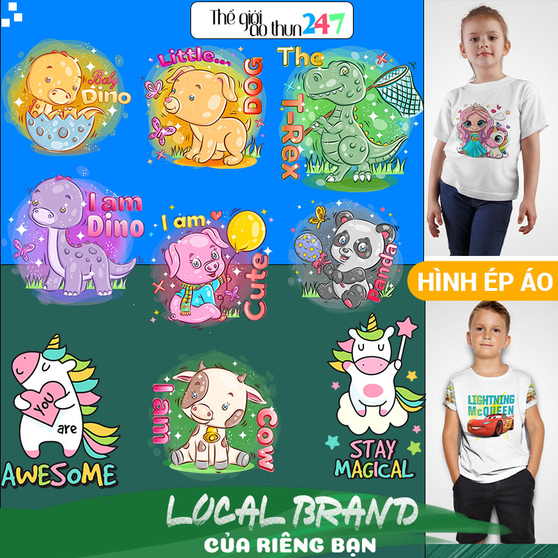 [Hình ủi, ép nhiệt] Hình dễ thương cho trẻ SN7