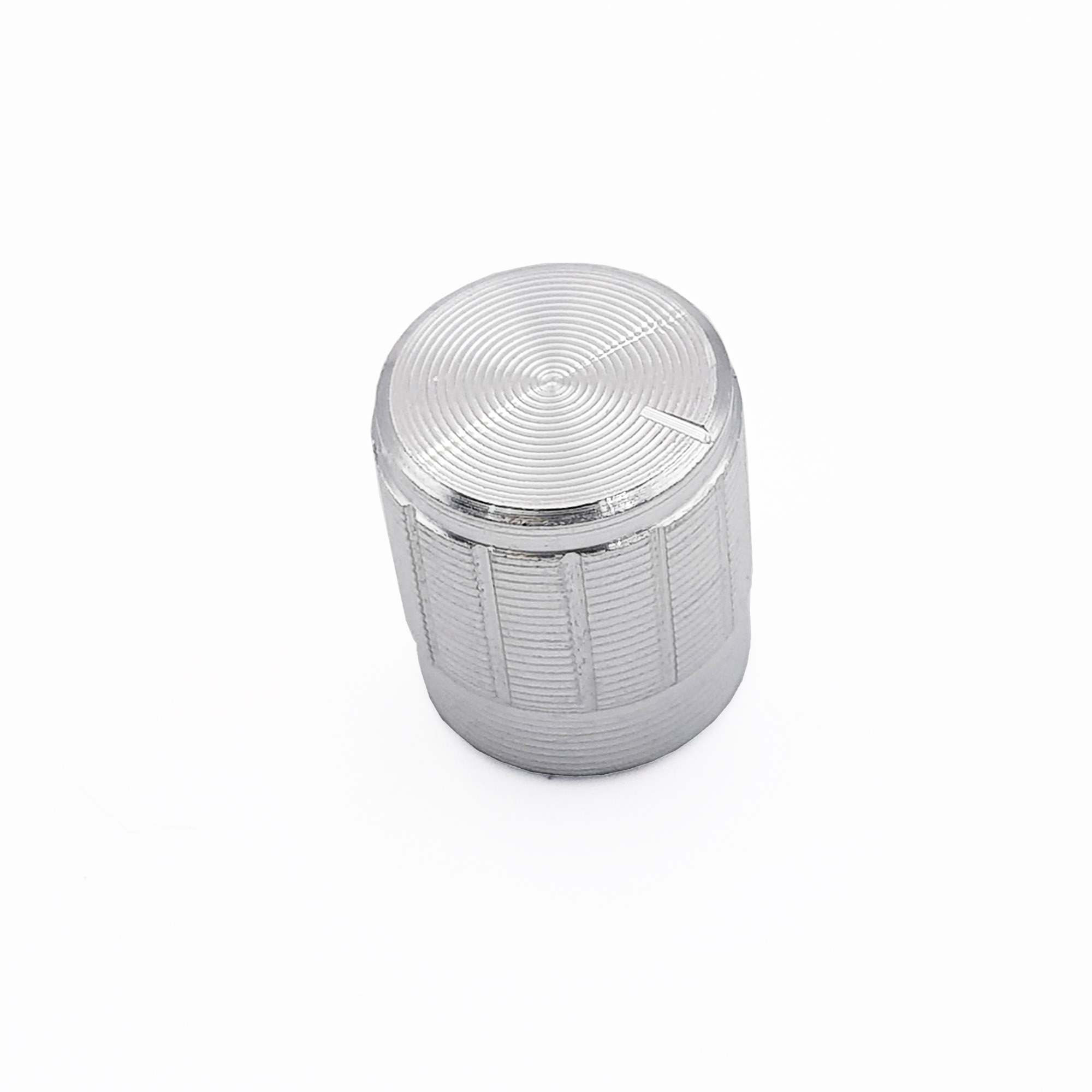 Núm chiết áp nhôm trục răng 6mm màu vàng/đen/trắng