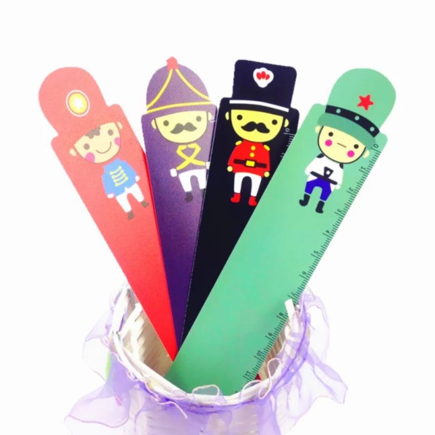 Thước nhựa dẻo 18cm cartoon