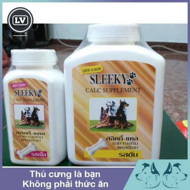 Viên Canxi Cho Chó Sleeky giúp khỏe mạnh chắc xương Phụ kiện Long Vũ