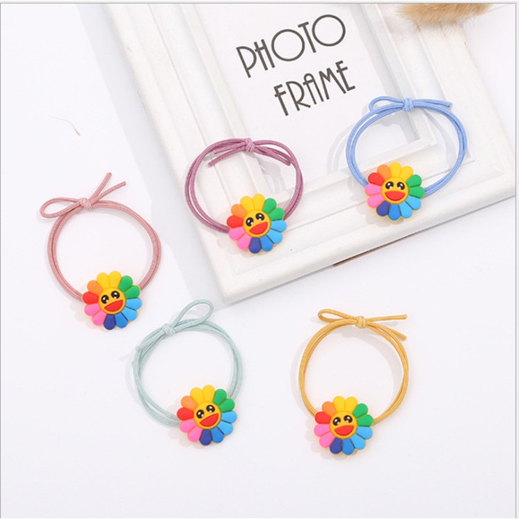 Set 3 dây cột tóc hoa cười