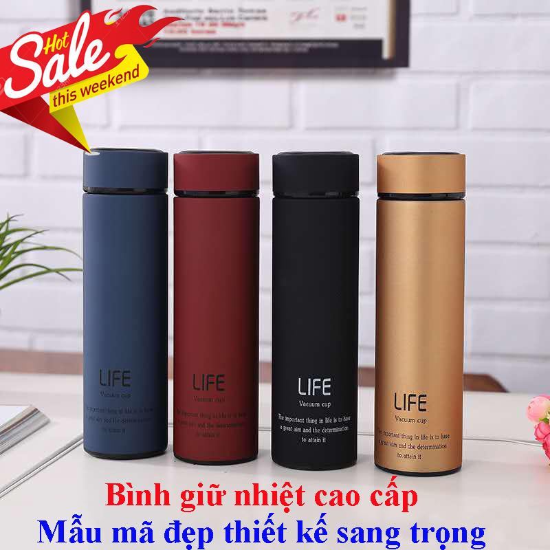 bình giữ nhiệt cao cấp life 500ml,Bình Giữ Nhiệt Bền Đẹp An Toàn,BBình ly giữ nhiệt giá ngon, bền tốt, an toàn, BH 1 đổi 1 trên toàn quốc