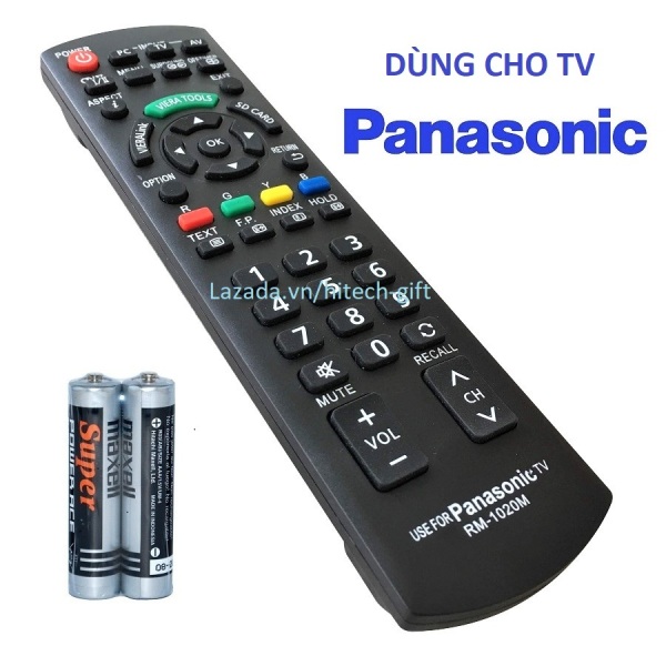 Remote Điều Khiển TV LCD, TV LED Panasonic RM-1020M (Kèm Pin AAA Maxell)