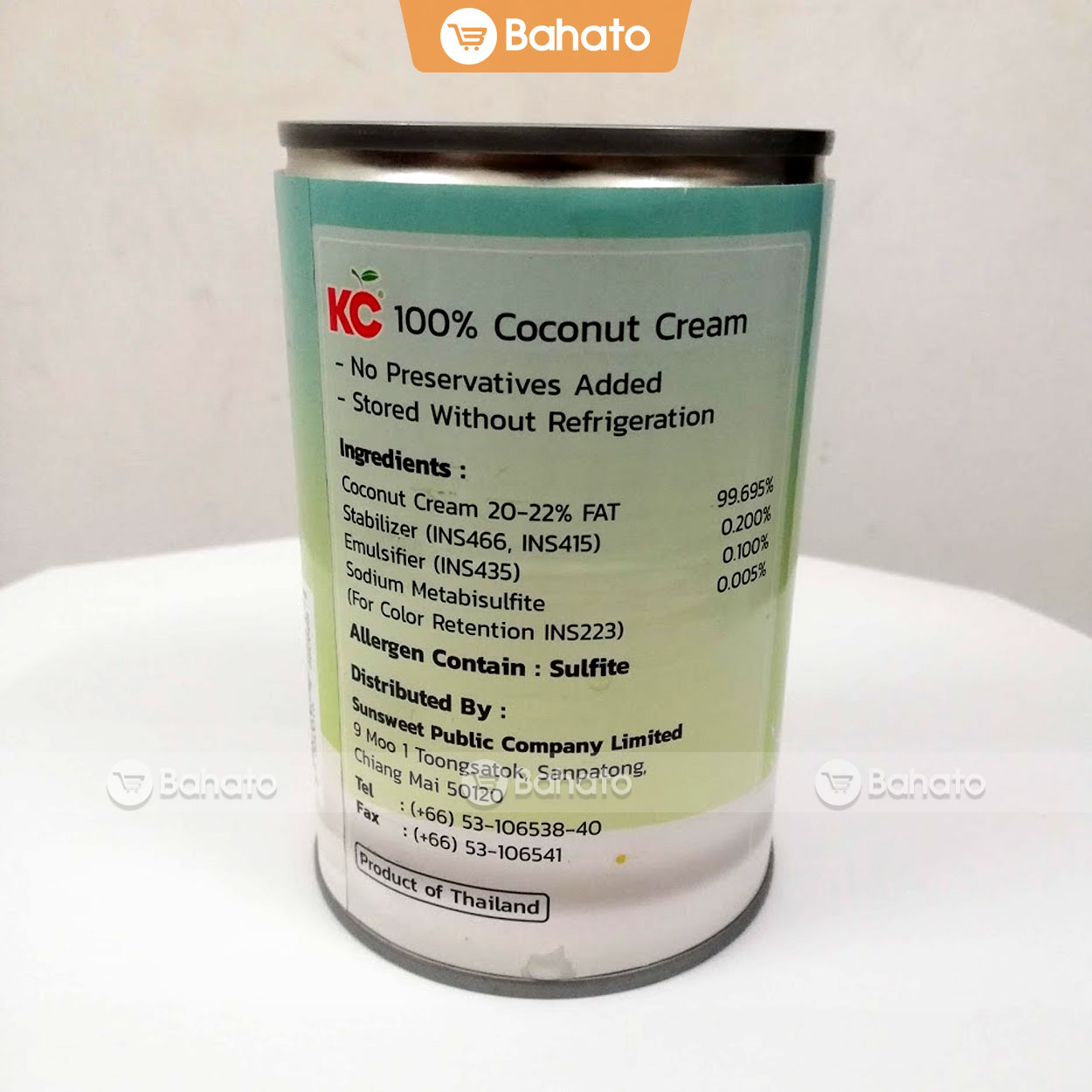 Nước cốt dừa KC lon 400ml (đậm đặc, thơm ngon) nhập khẩu Thái Lan