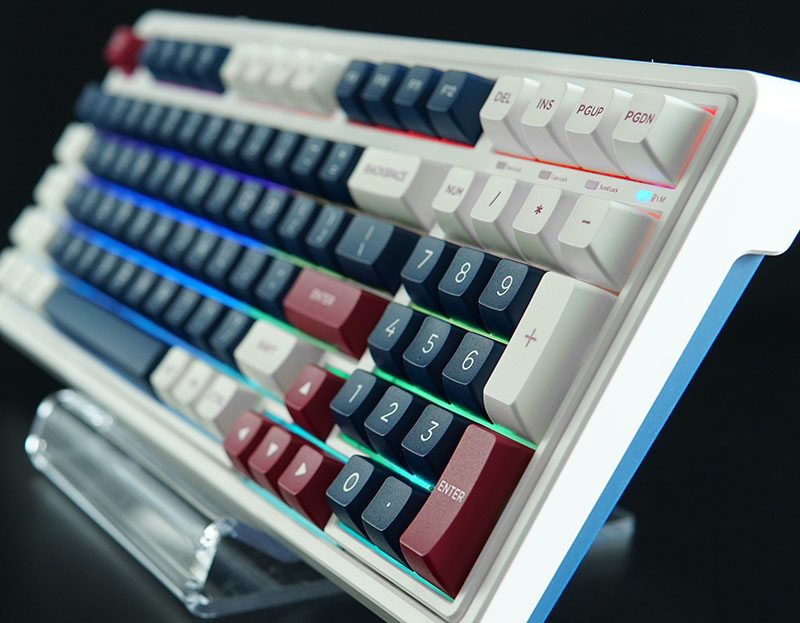 Bàn phím cơ FL-Esports CMK98 Metal Heart / Quiet Grey – 3 Mode