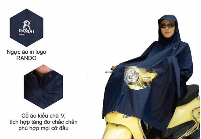 Áo Mưa Rando Poncho Vải Best Kiếng