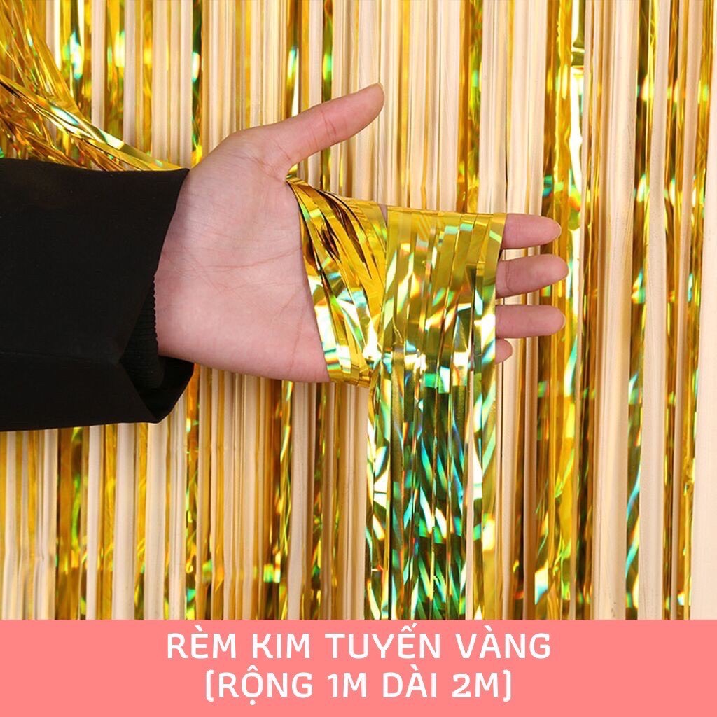 Rèm trang trí background sinh nhật, tiệc cưới kích thước 1x2m