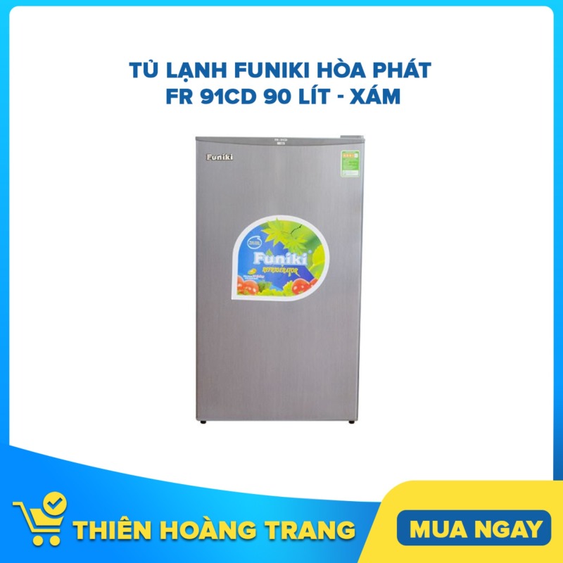 Tủ lạnh Funiki Hòa Phát FR 91CD 90 lít - xám