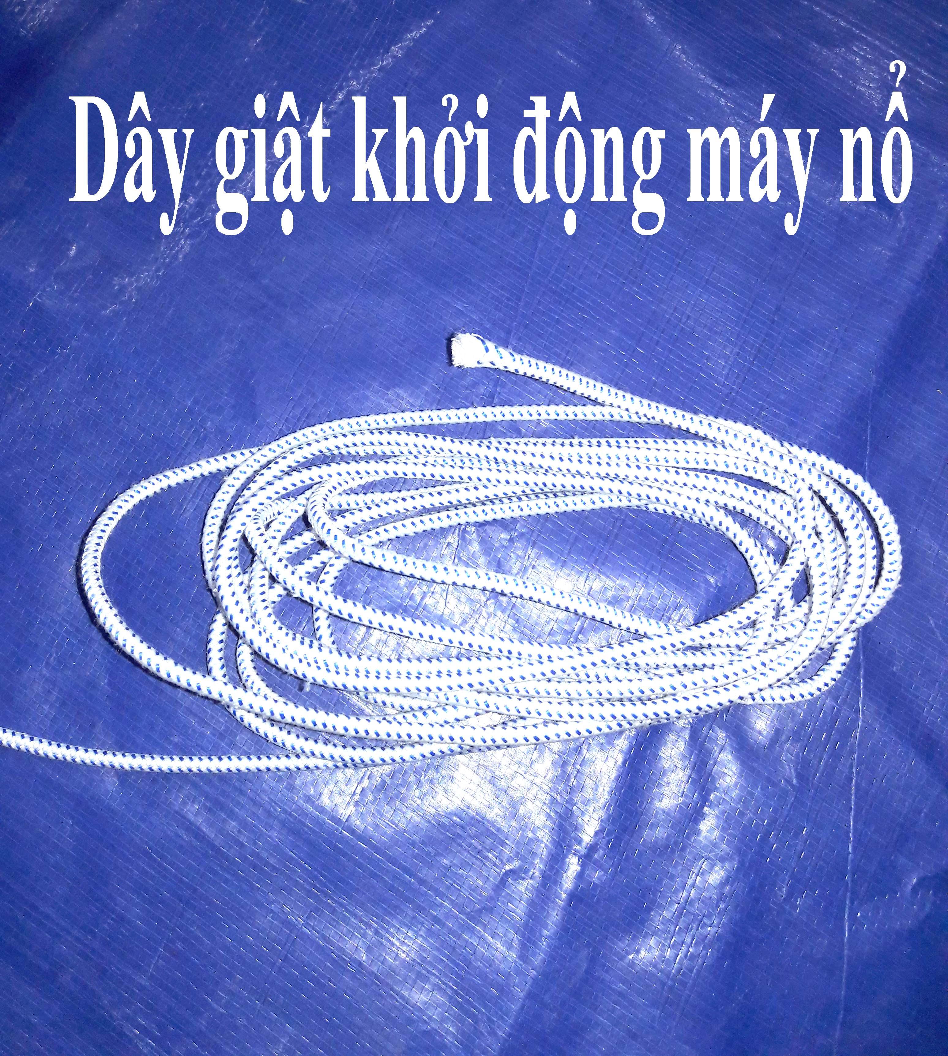Dây giật khởi động máy nổ, máy cắt cỏ, máy phát điện dài 5m