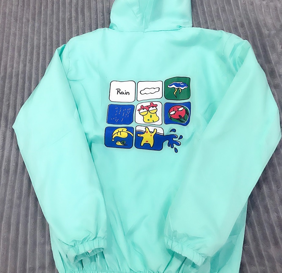 [HCM]Áo khoác dù hoạt hình vui nhộn trẻ trung cho nữ B051 CNV