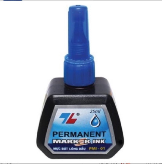 Mực bút lông dầu thiên long màu xanh 25ml