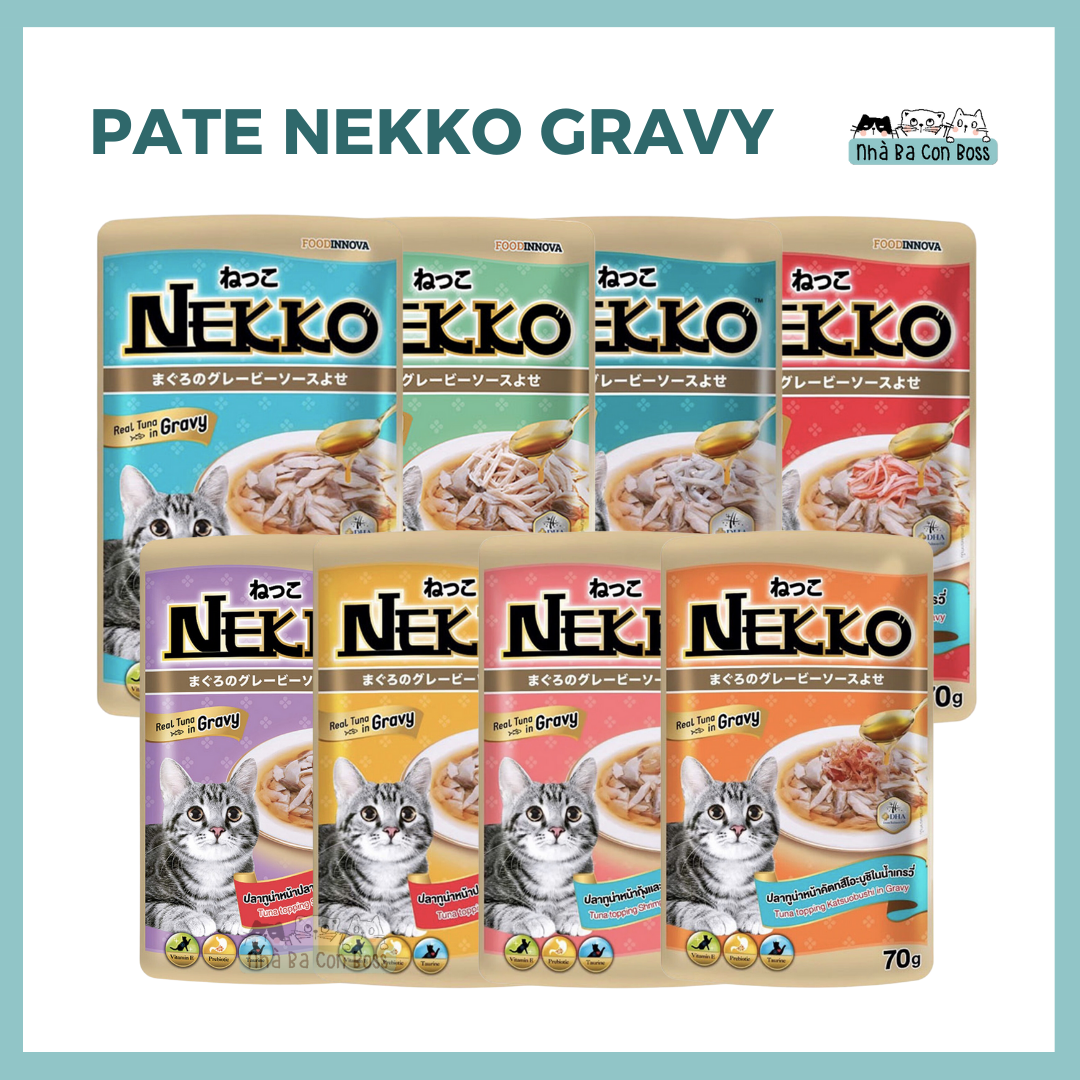 [Gói 70g] Pate Cho Mèo Nekko Gravy