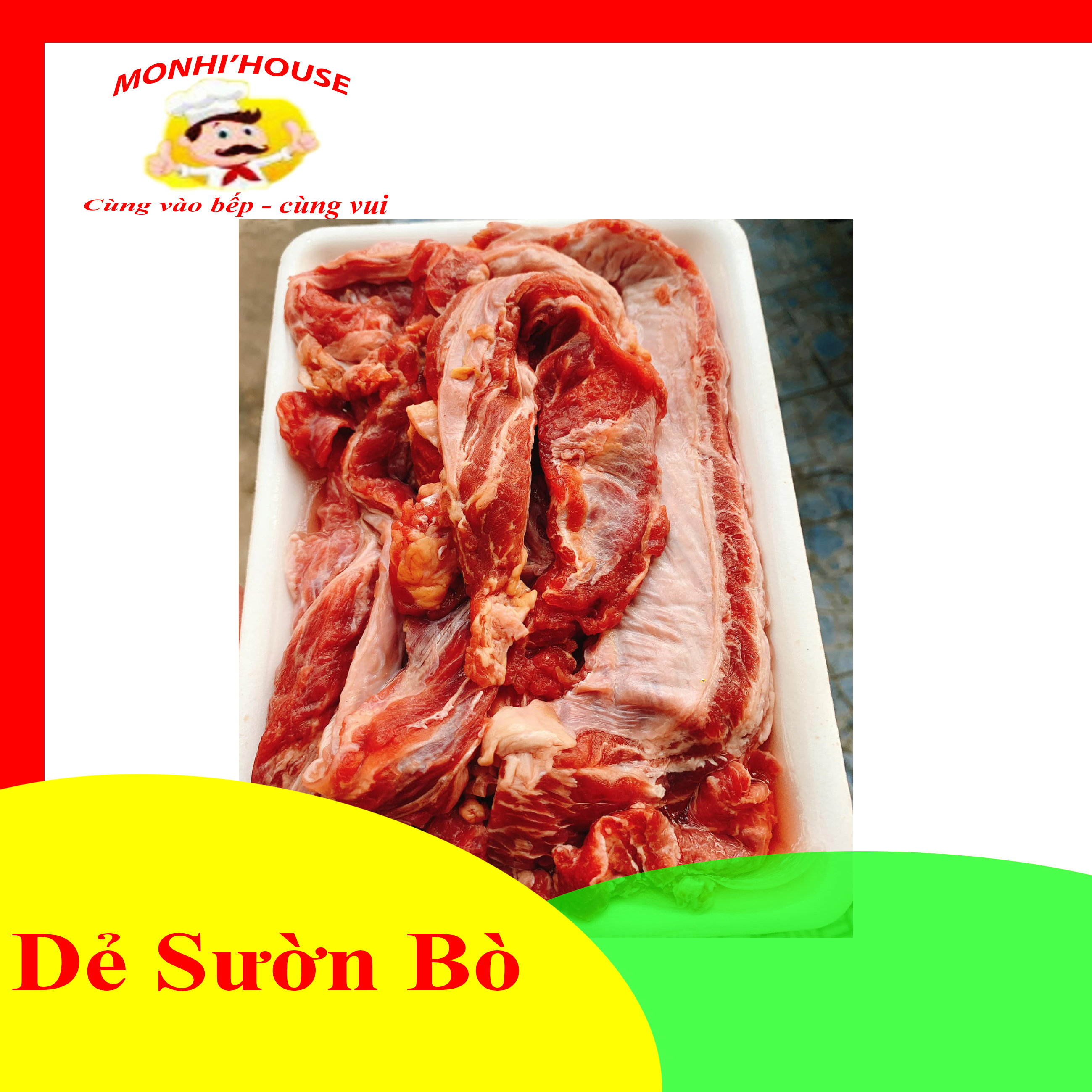 500g Dẻ Sườn Bò mềm, hàng mới