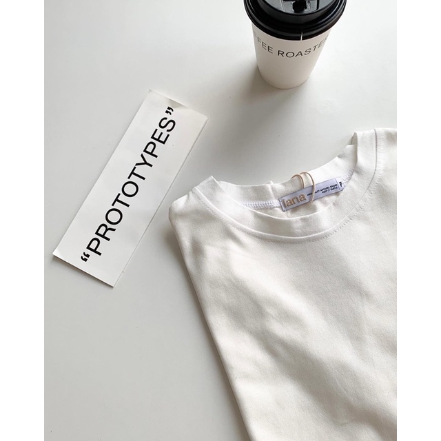 Áo Thun Trơn Nữ Basic Dáng Form Vừa Loude Regular Basic Tee | LA3569 | Lana Official