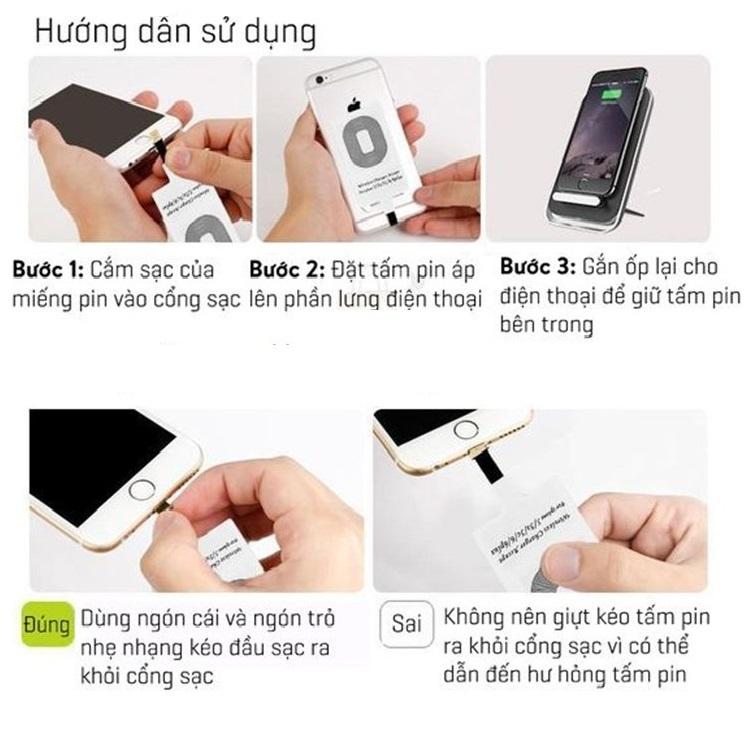 Combo sạc không dây Cao cấp cho Iphone 5/6/7 và 6/7plus - ATDTECH