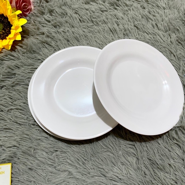 Đĩa cạn tròn màu trắng DC 88 fataco