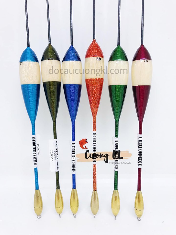 Phao gỗ cắm cọng liền cánh phim chì đồng