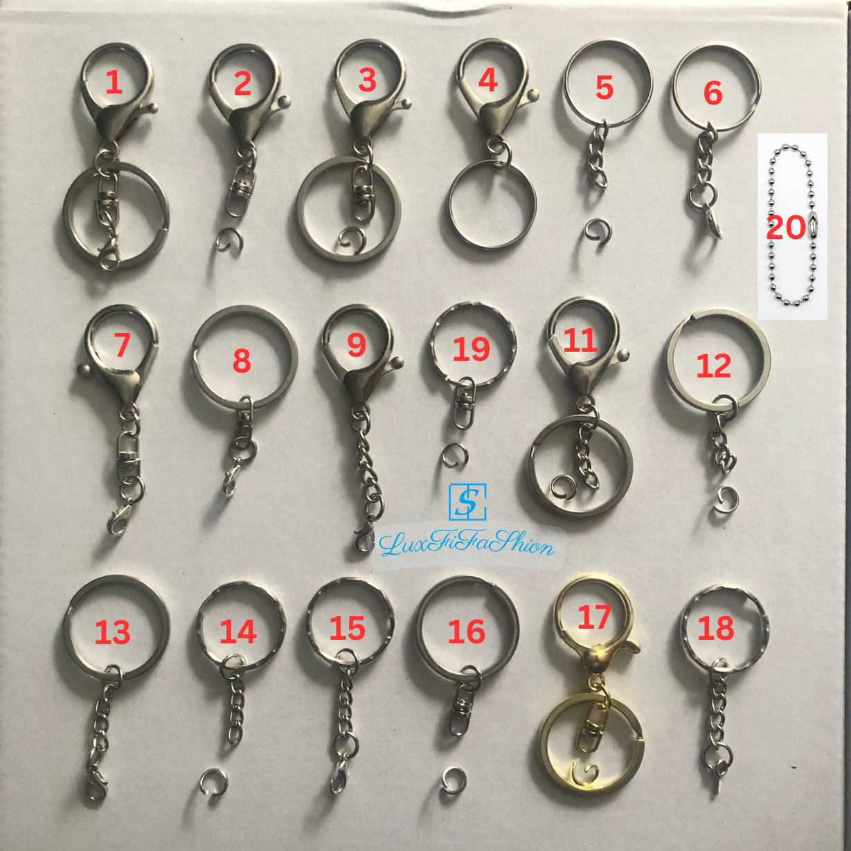 Khoen móc khóa- gói 10 chiệc móc khóa