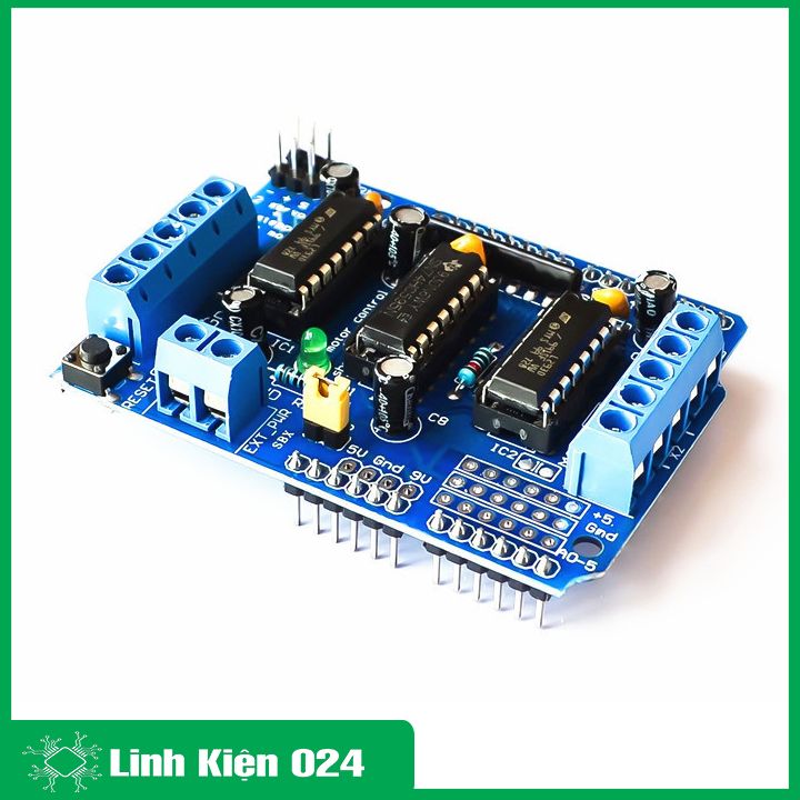 Module điều khiển động cơ L293D - Shield mở rộng cho Arduino