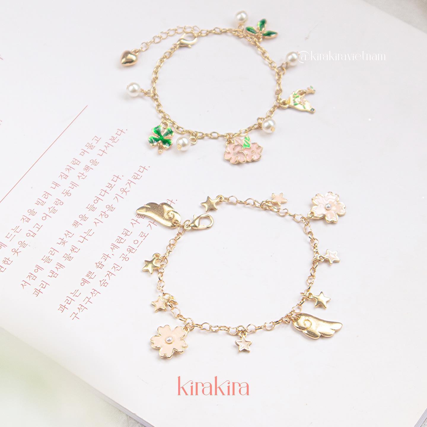 Lắc tay mặt hoa thiên nhiên Blossom
