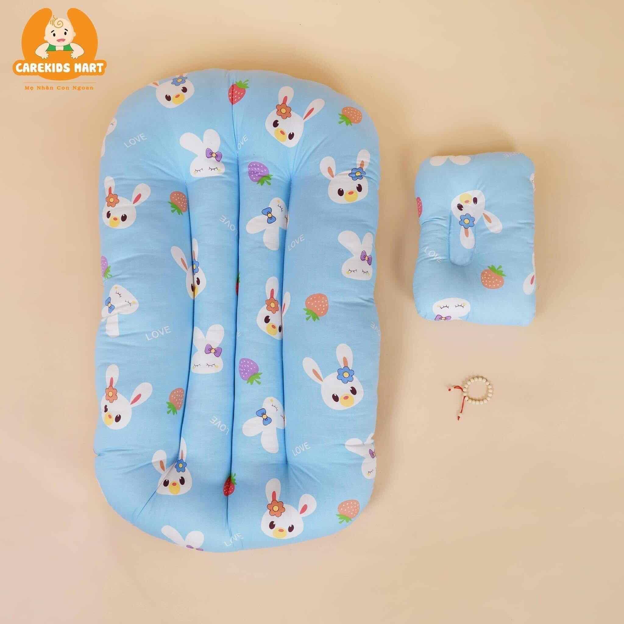 [TẶNG ĐỒ CHƠI XÚC XẮC CHO BÉ] Đệm ngủ cho bé