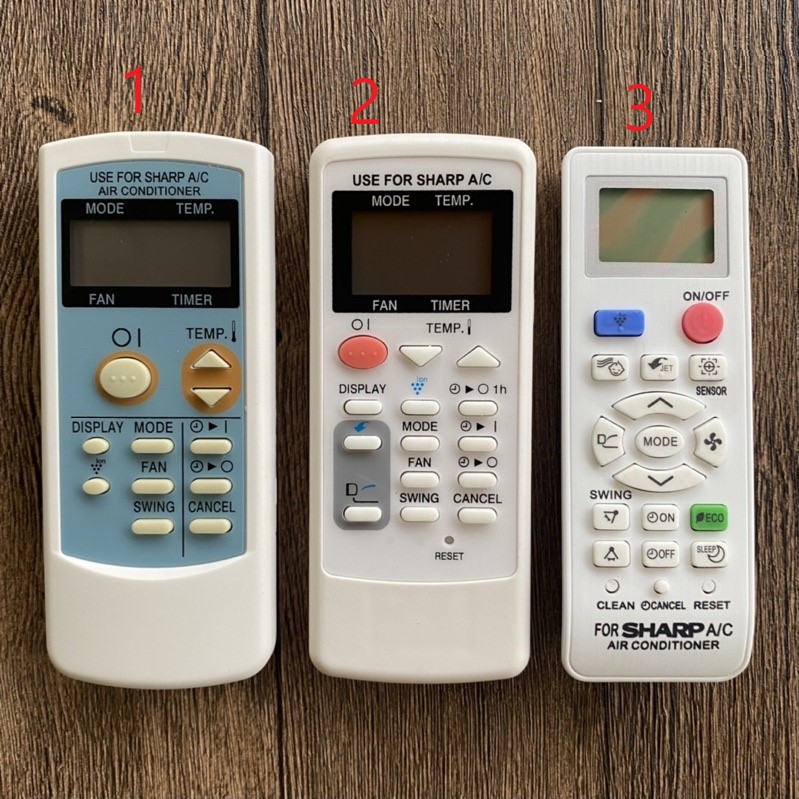 REMOTE máy lạnh SHARP chọn mẫu