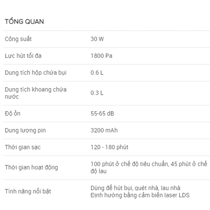 Robot hút bụi SEGOO ROTOUS M2