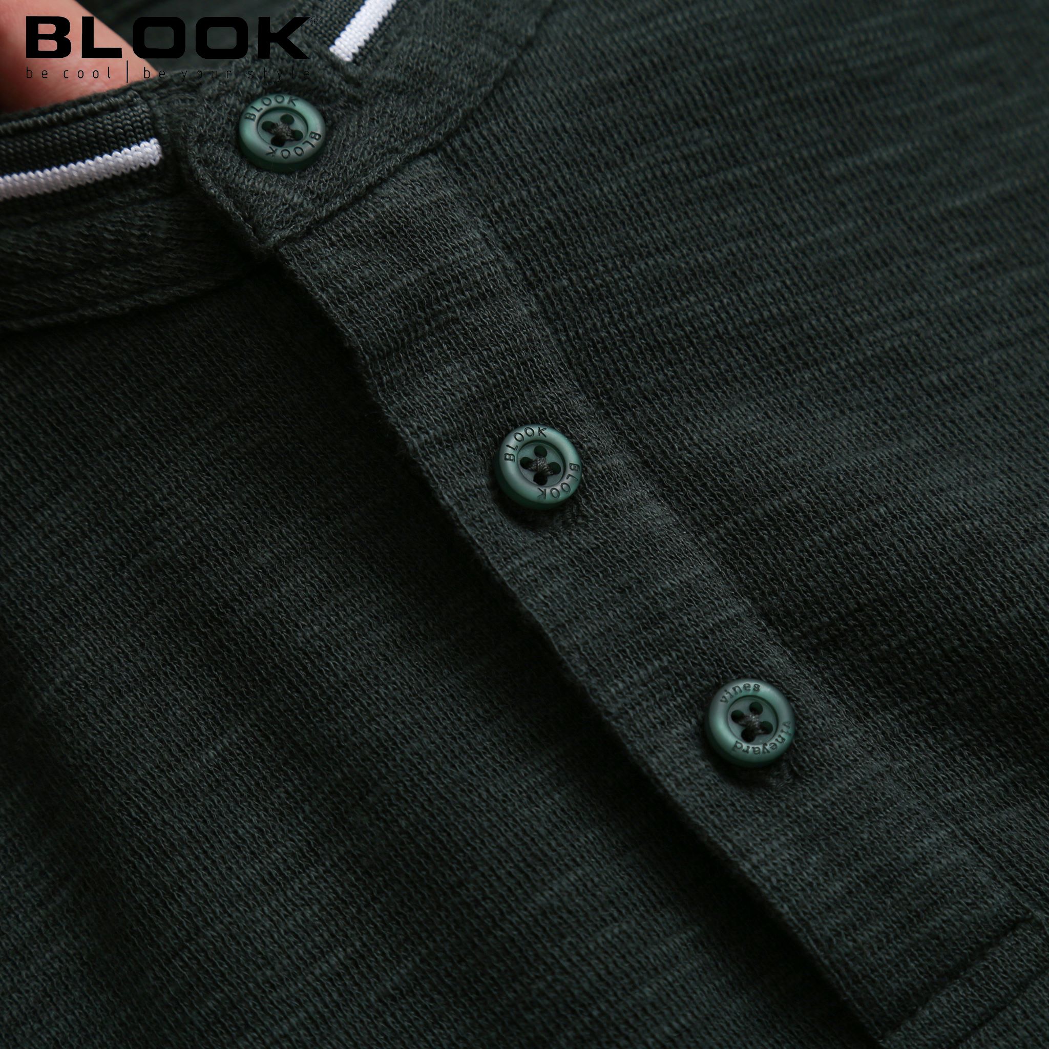 ÁO THUN POLO CỔ TRỤ BLOOK - MÃ 33405