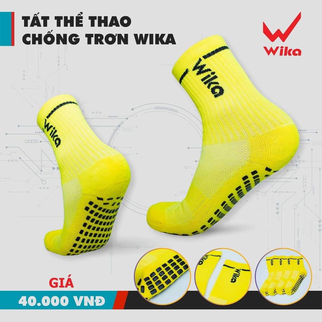 Tất Đá Bóng - Vớ Đá Banh Chống Trơn Trượt Lửng WiKa -HÀNG VIỆT NAM CHẤT LƯỢNG CAO - Hàng Chuẩn 365