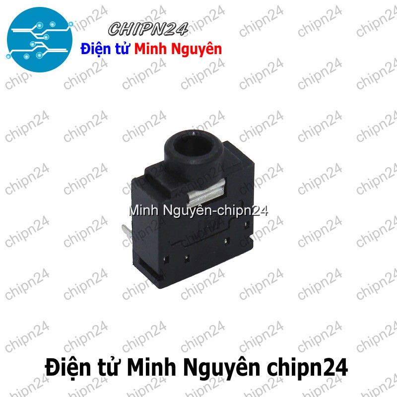 [3 cái] (F111.1) Jack Audio 3.5MM 3F07 5P Màu Đen - HH000180