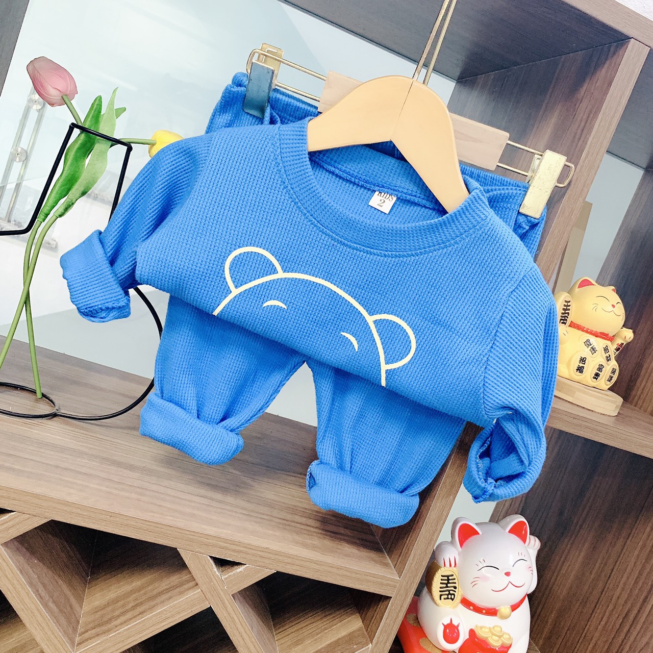 Bộ len tăm hình Gấu BEAR cho bé cực xinh