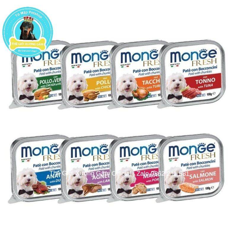 [HCM]THỨC ĂN PATE Ý MONGE CHO CHÓ 100G