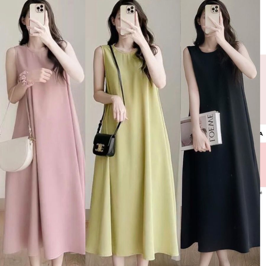 Váy bầu dáng dài đầm bầu dài VIBA