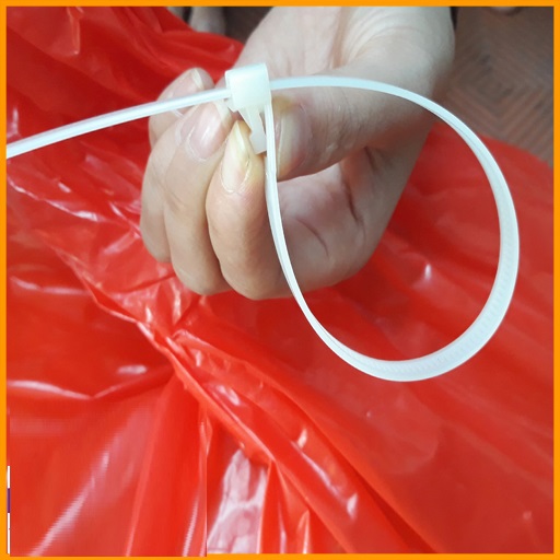 20 sợi Dây rút tháo mở nhiều lần (30cm - trắng)