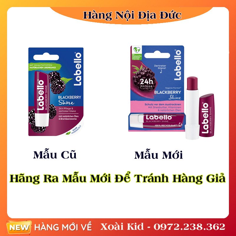 Son dưỡng môi căng mọng, mềm mịn Labello Đức [Hàng nội địa Đức Đủ Bill]