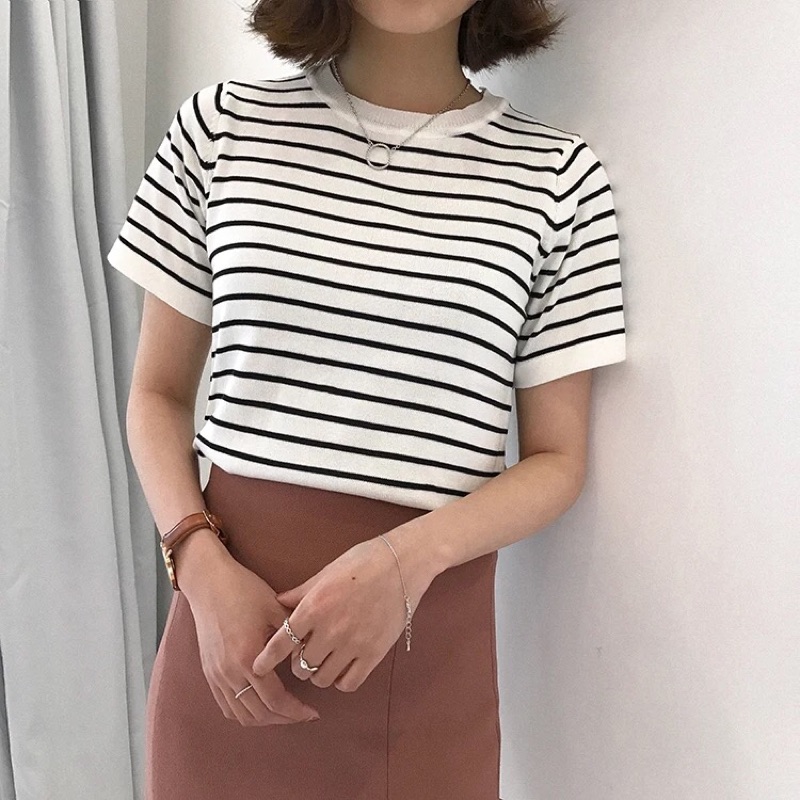 Áo thun nữ kẻ sọc style Hàn quốc xịn