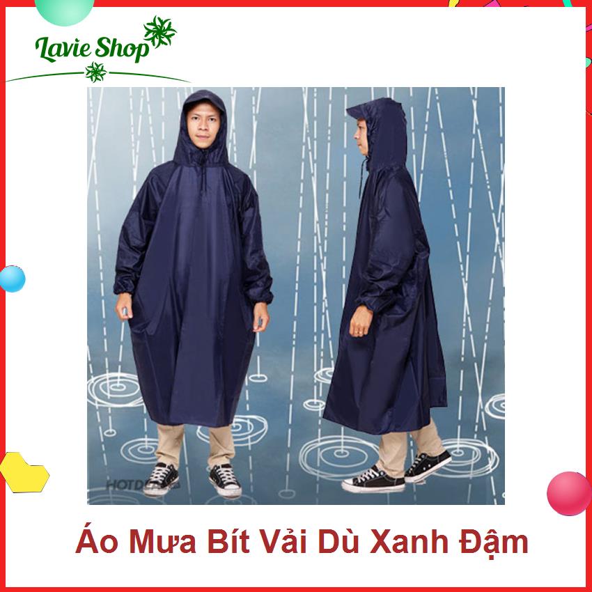 Áo Mưa Bít Vải Dù Siêu Bền  - Cao Cấp 1.4m