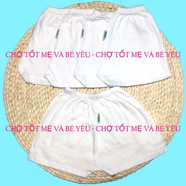 Combo 5 Quần Ngắn Cotton Cho Bé Mỏng Mát (bossini sơ sinh-15kg)