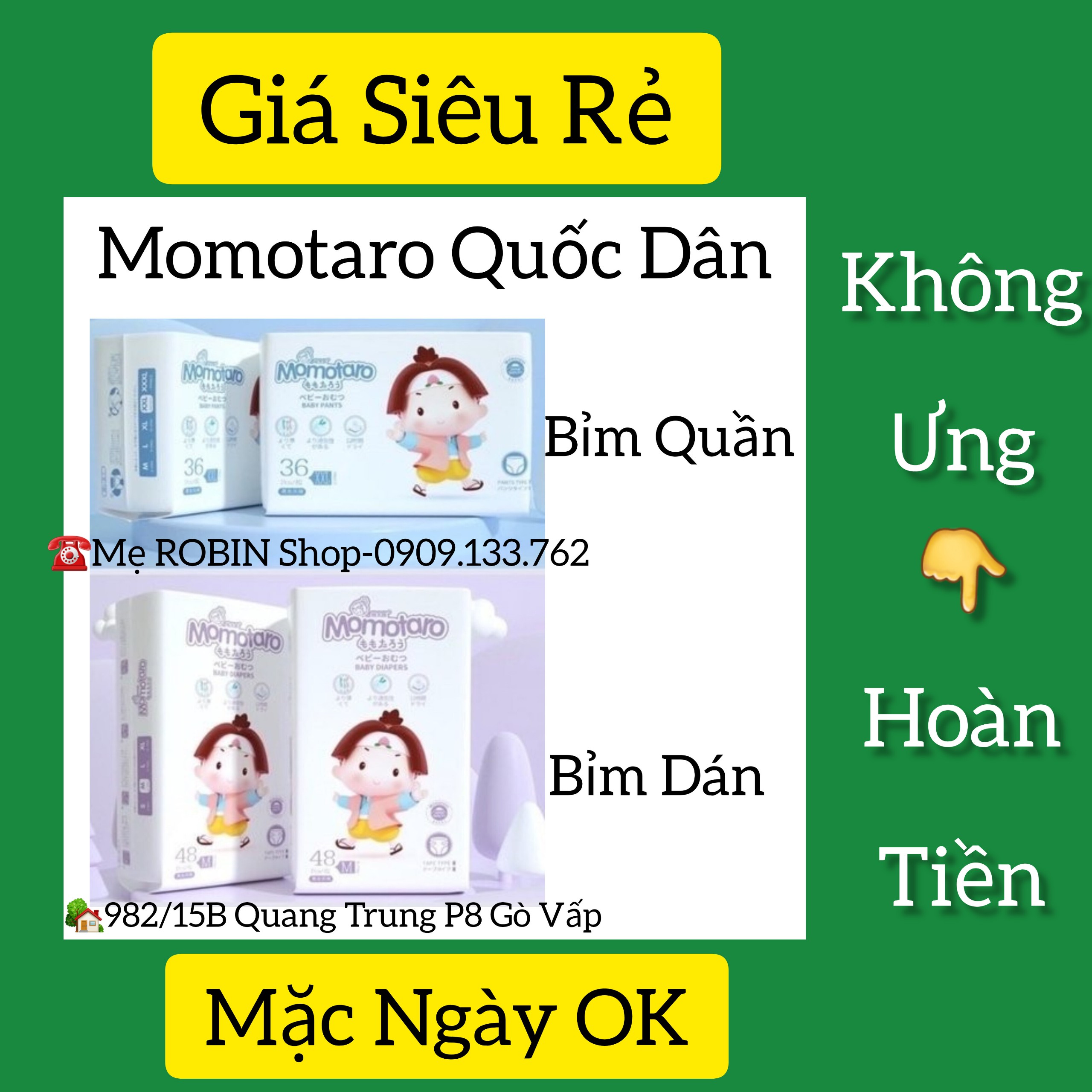 [Mua 6-Rinh BALO]COMBO 2 BỊCH Bỉm Tã Dán/Quần MOMOTARO/MOMO DIAMOND/MOMO NATURE Xuất Nhật Đủ Size (Siêu Nhẹ-Siêu Thấm)